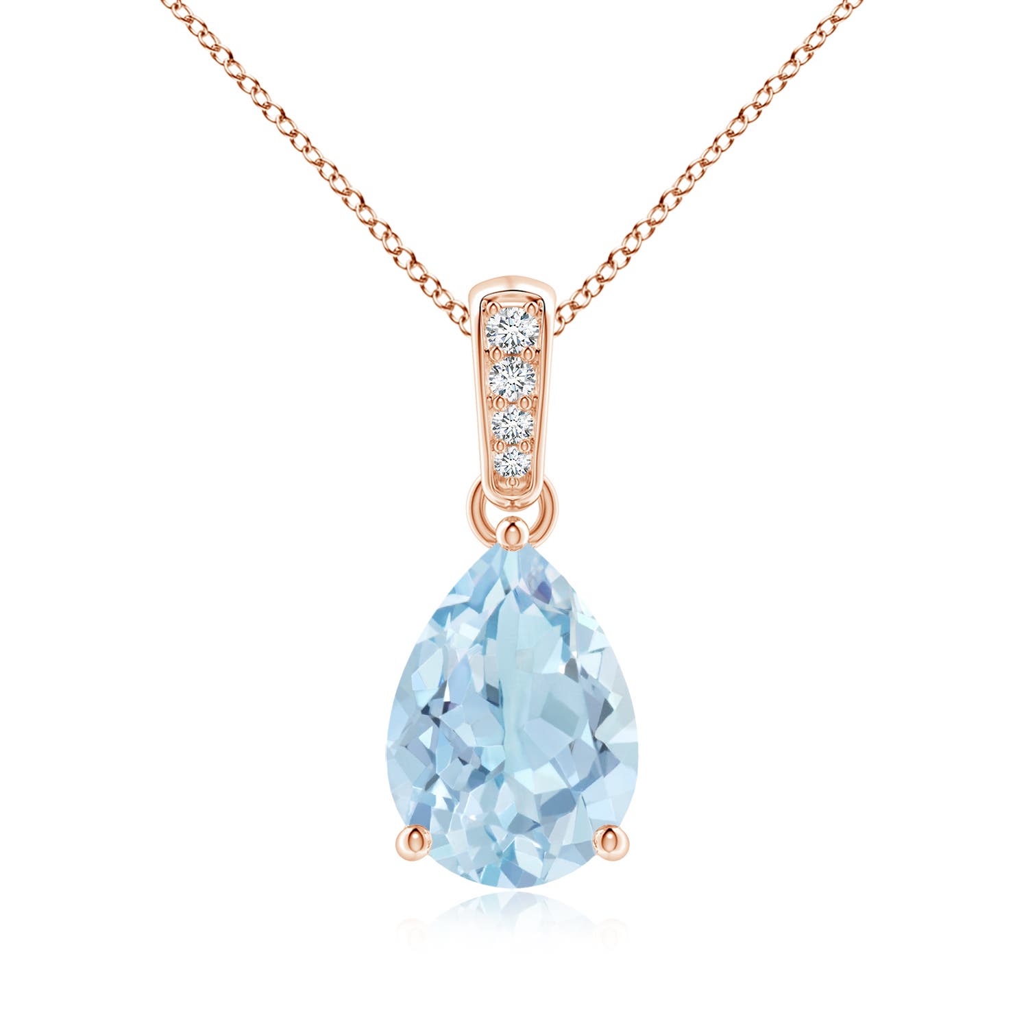 AA - Aquamarine / 1.64 CT / 14 KT Rose Gold