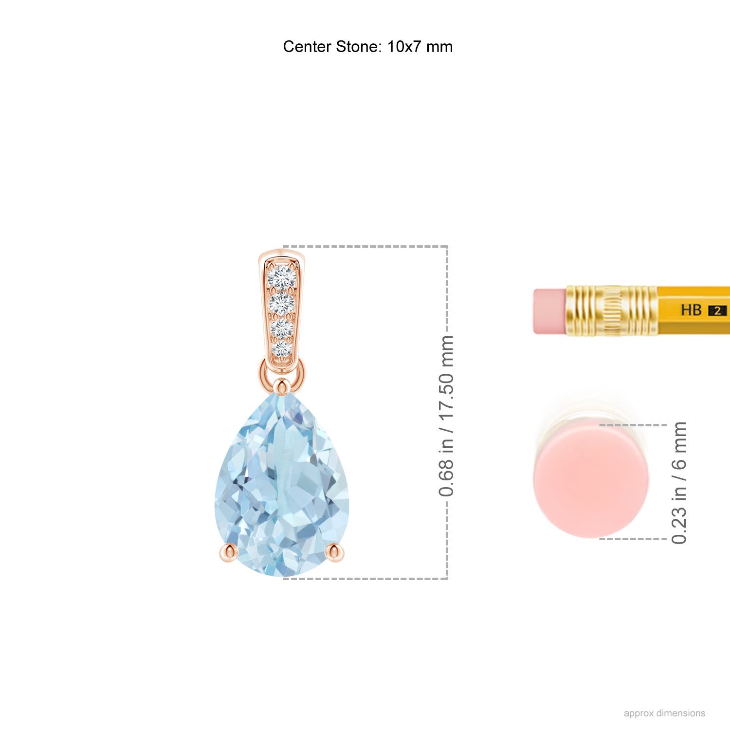 AA - Aquamarine / 1.64 CT / 14 KT Rose Gold