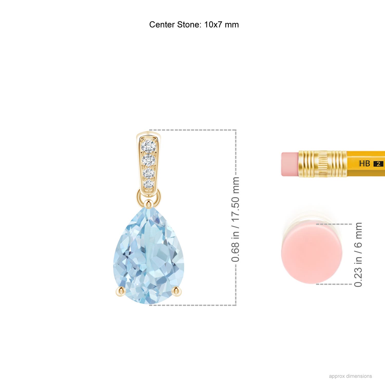 AA - Aquamarine / 1.64 CT / 14 KT Yellow Gold