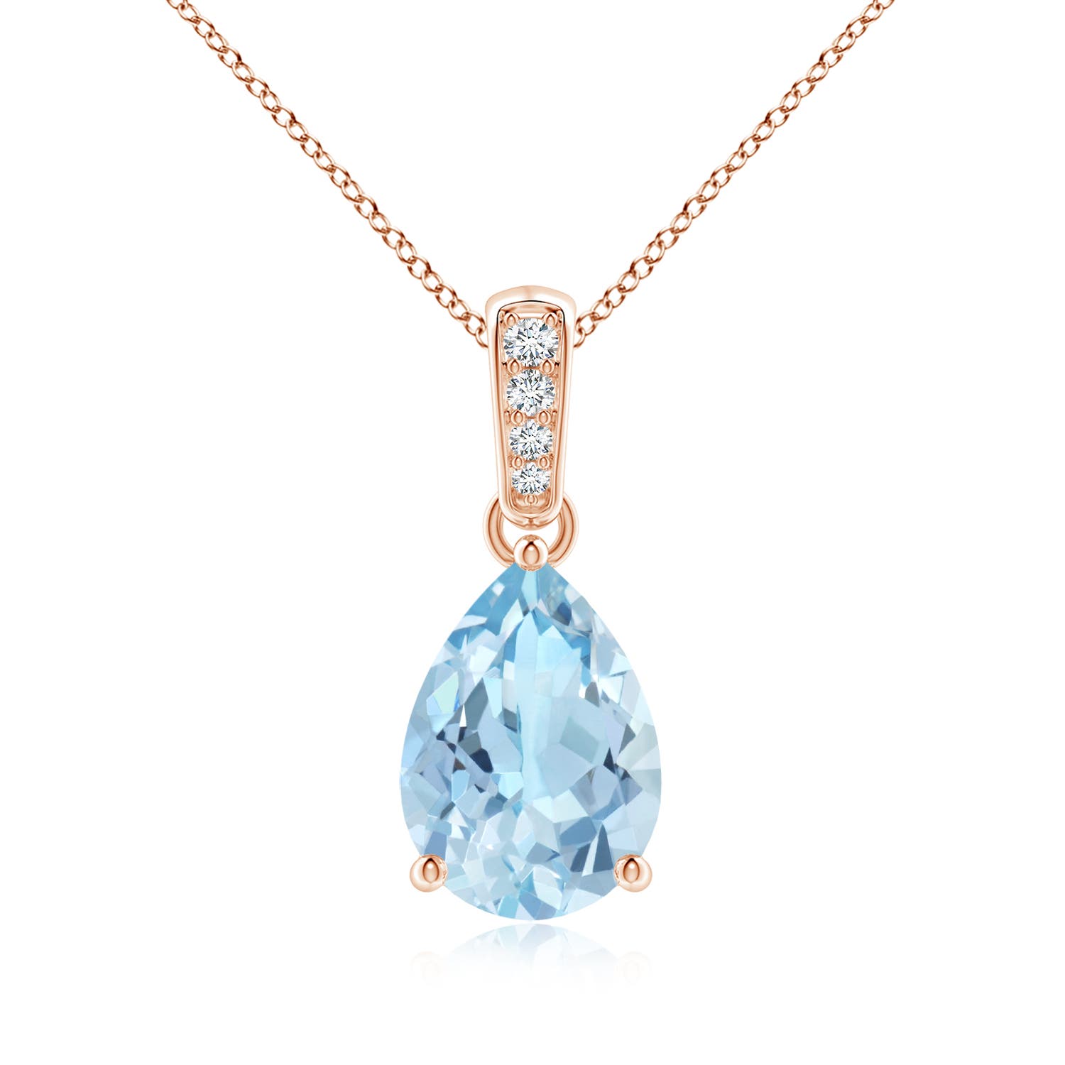 AAA - Aquamarine / 1.64 CT / 14 KT Rose Gold