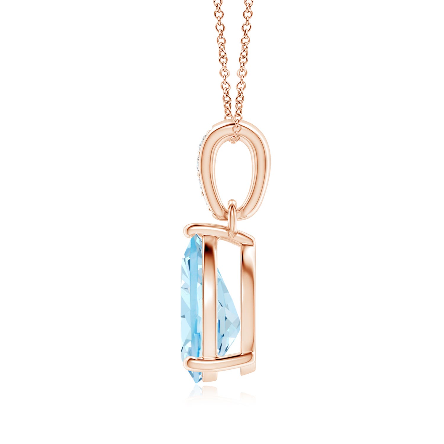 AAA - Aquamarine / 1.64 CT / 14 KT Rose Gold