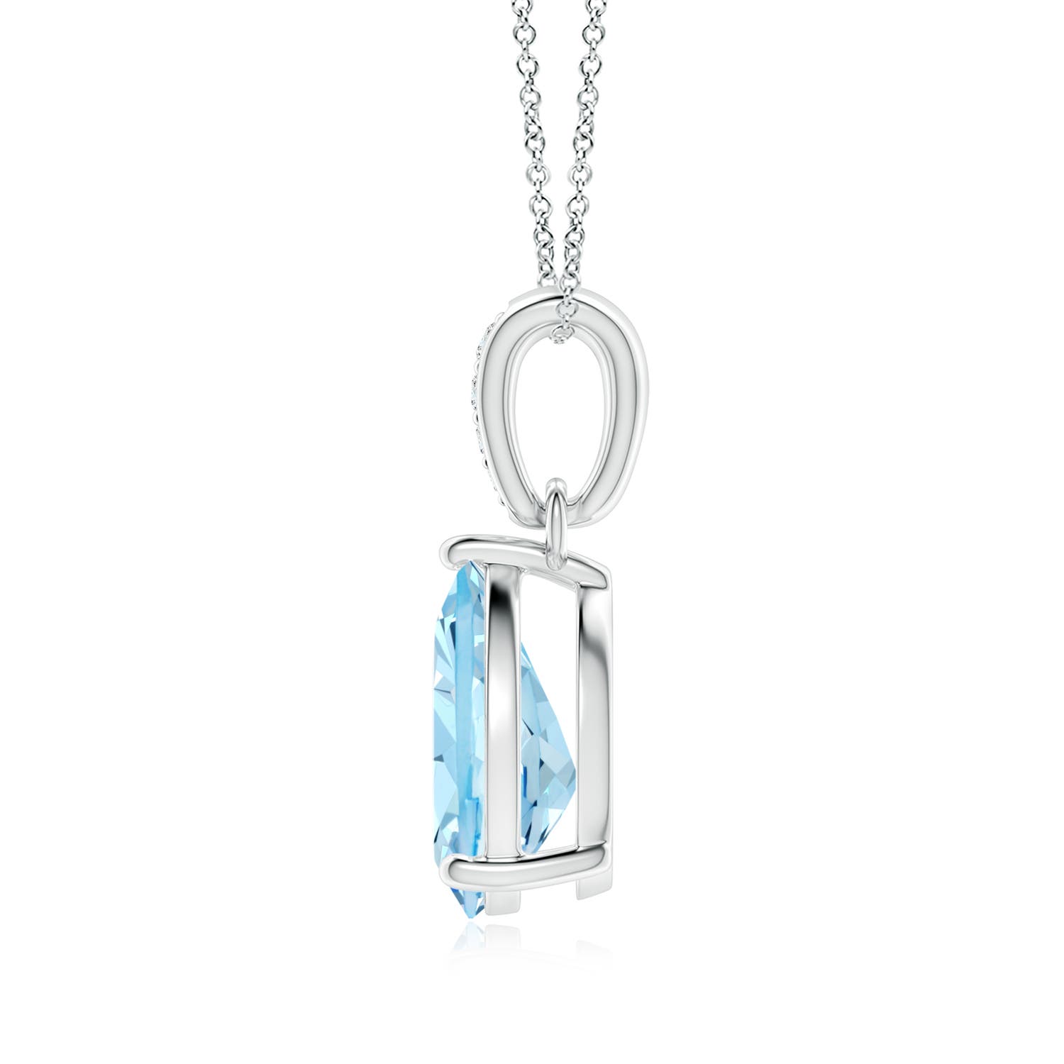 AAAA - Aquamarine / 1.64 CT / 14 KT White Gold