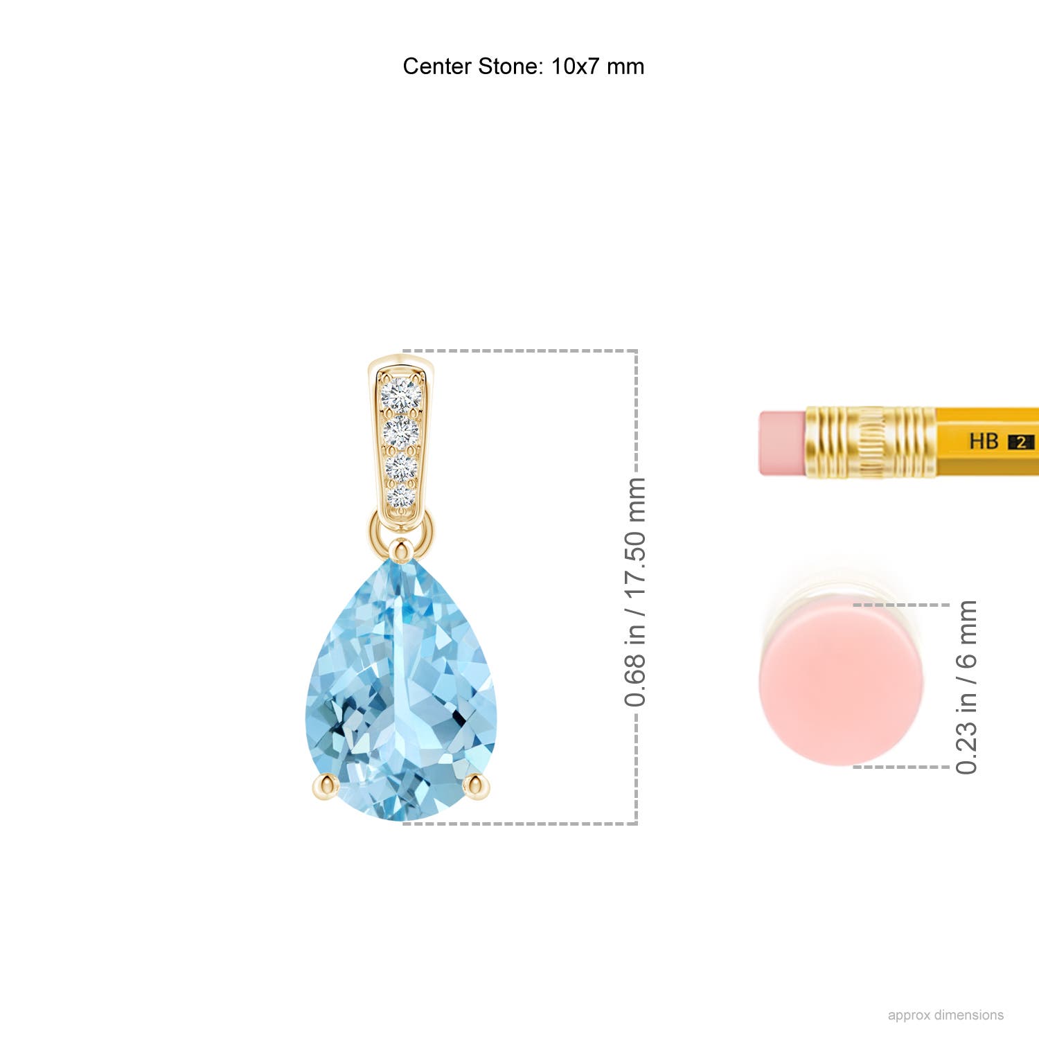 AAAA - Aquamarine / 1.64 CT / 14 KT Yellow Gold