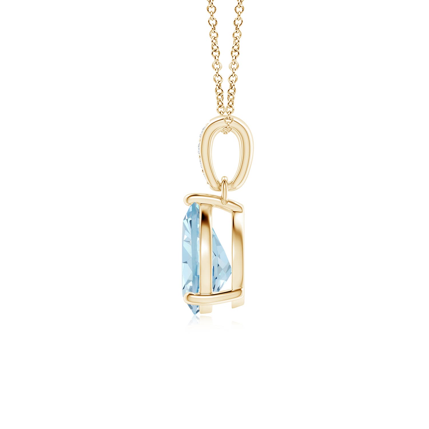 AA - Aquamarine / 0.87 CT / 14 KT Yellow Gold