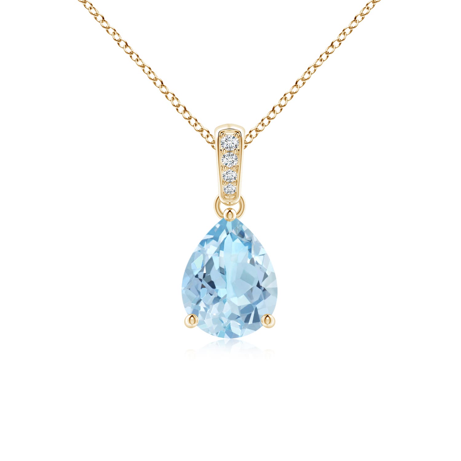 AAA - Aquamarine / 0.87 CT / 14 KT Yellow Gold