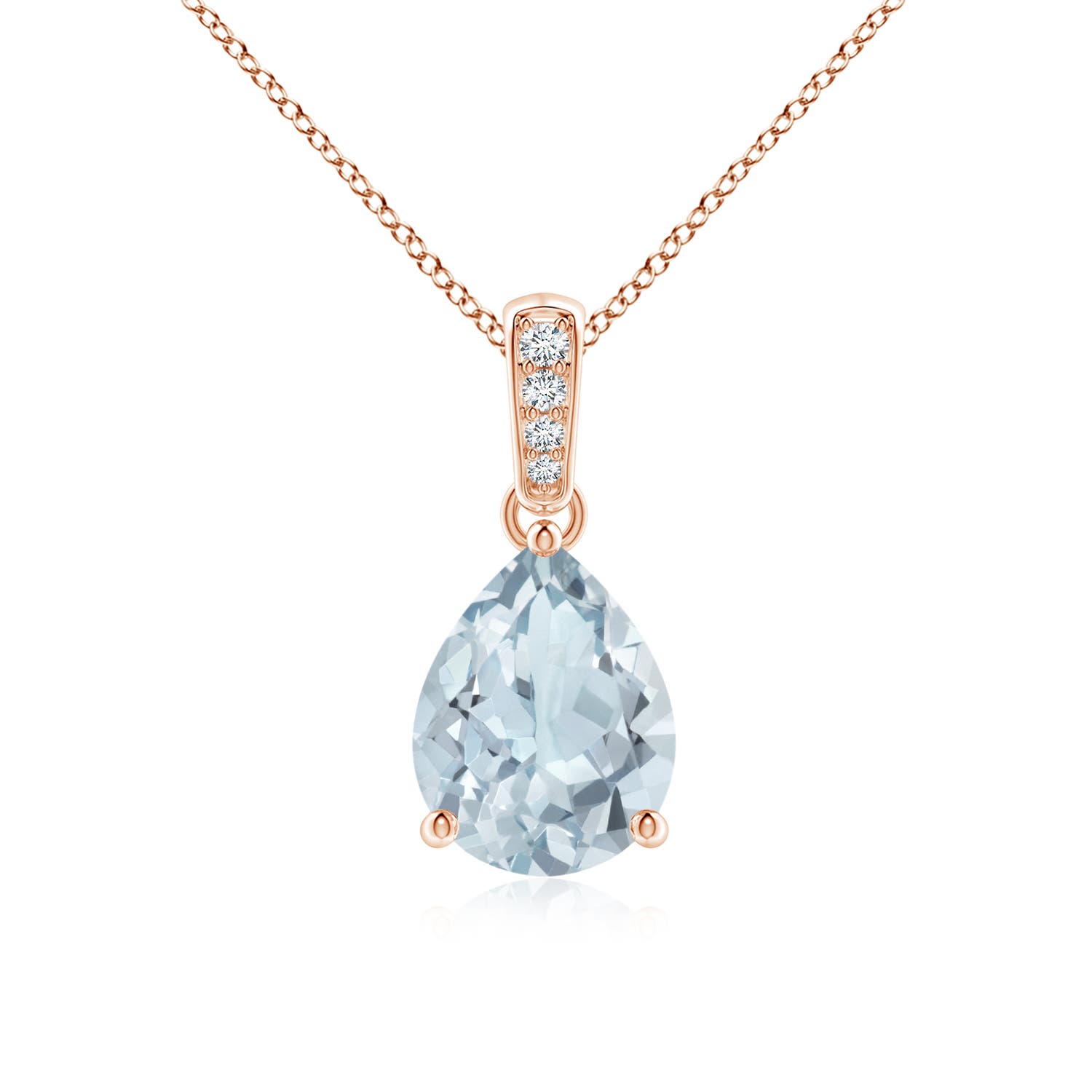 A - Aquamarine / 1.28 CT / 14 KT Rose Gold