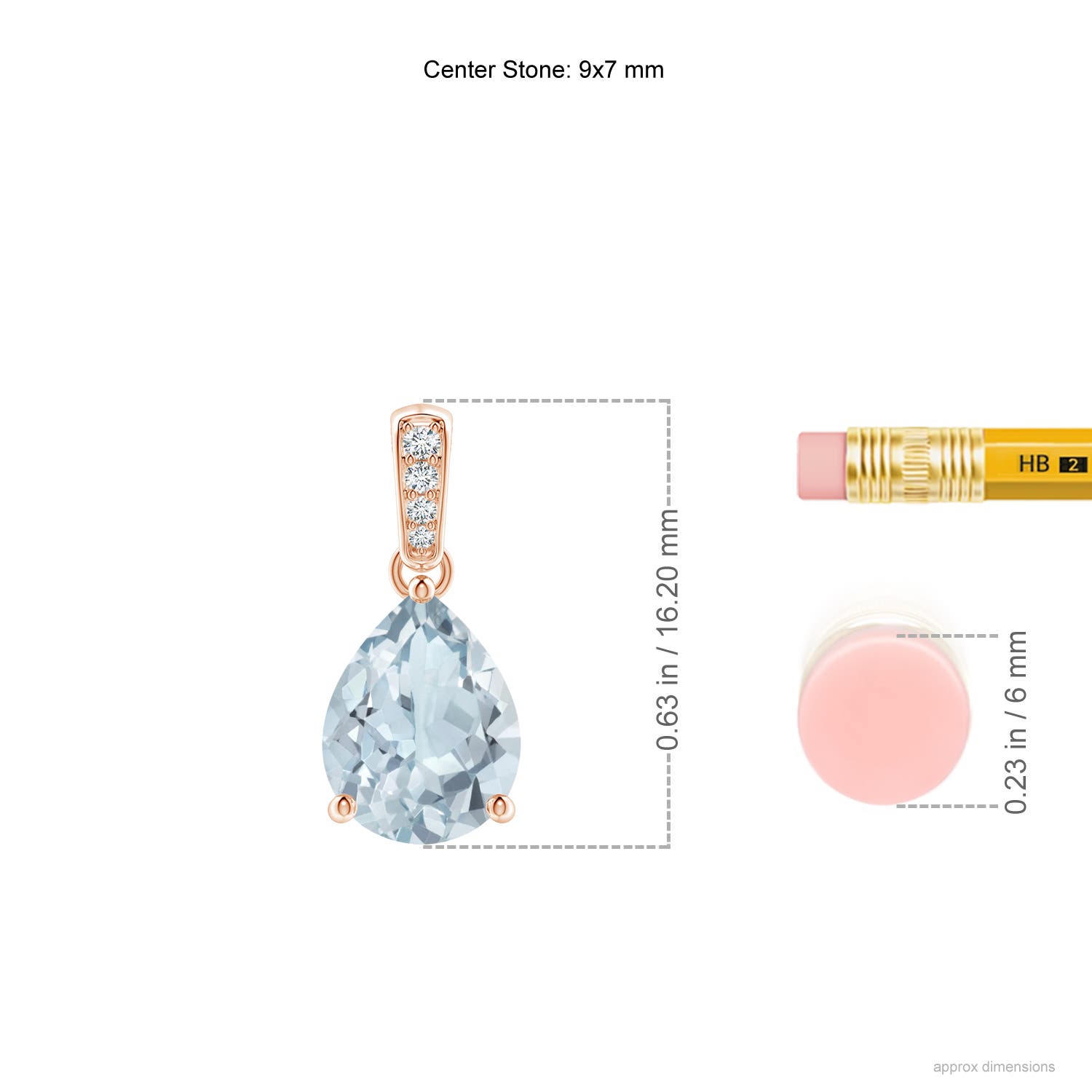 A - Aquamarine / 1.28 CT / 14 KT Rose Gold