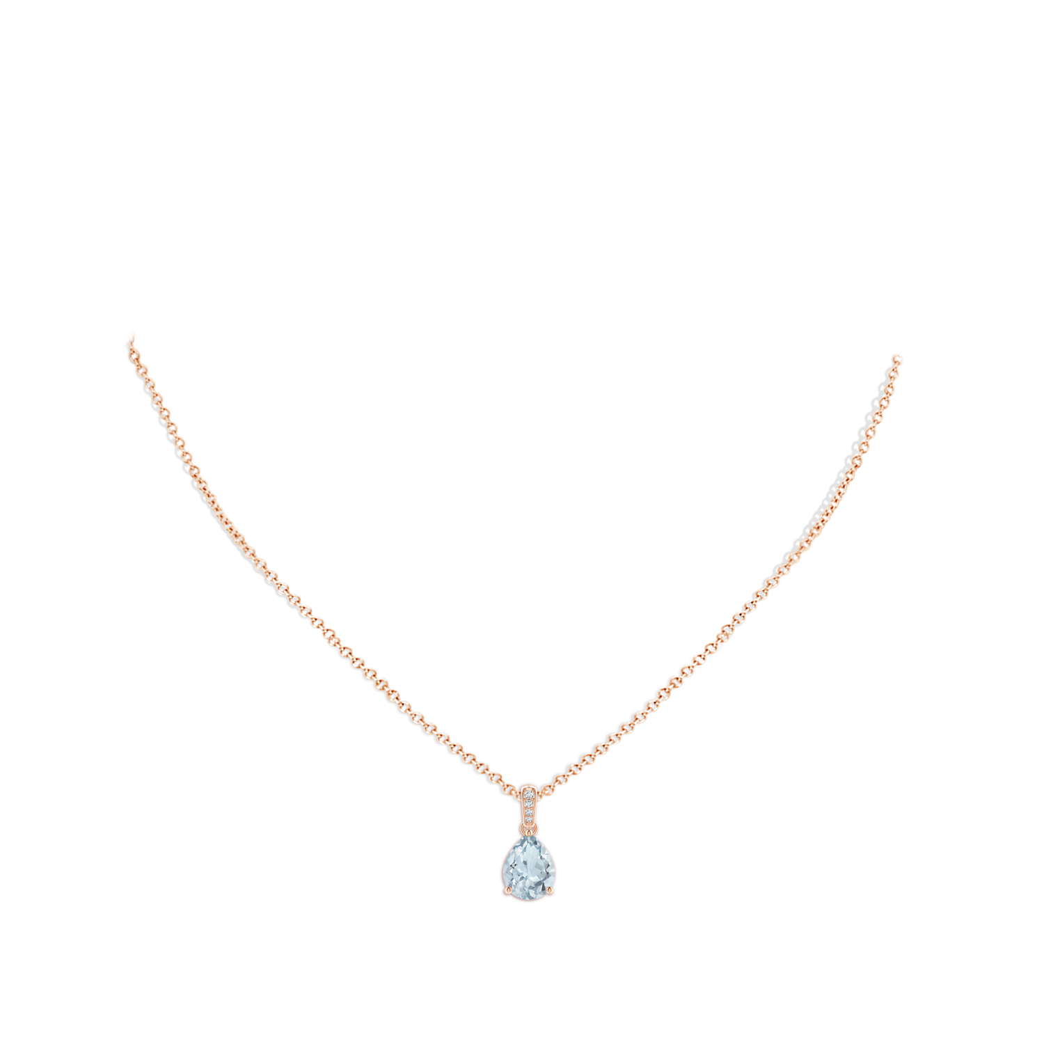 A - Aquamarine / 1.28 CT / 14 KT Rose Gold