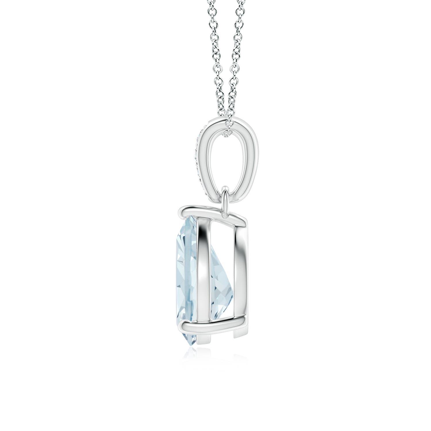 A - Aquamarine / 1.28 CT / 14 KT White Gold