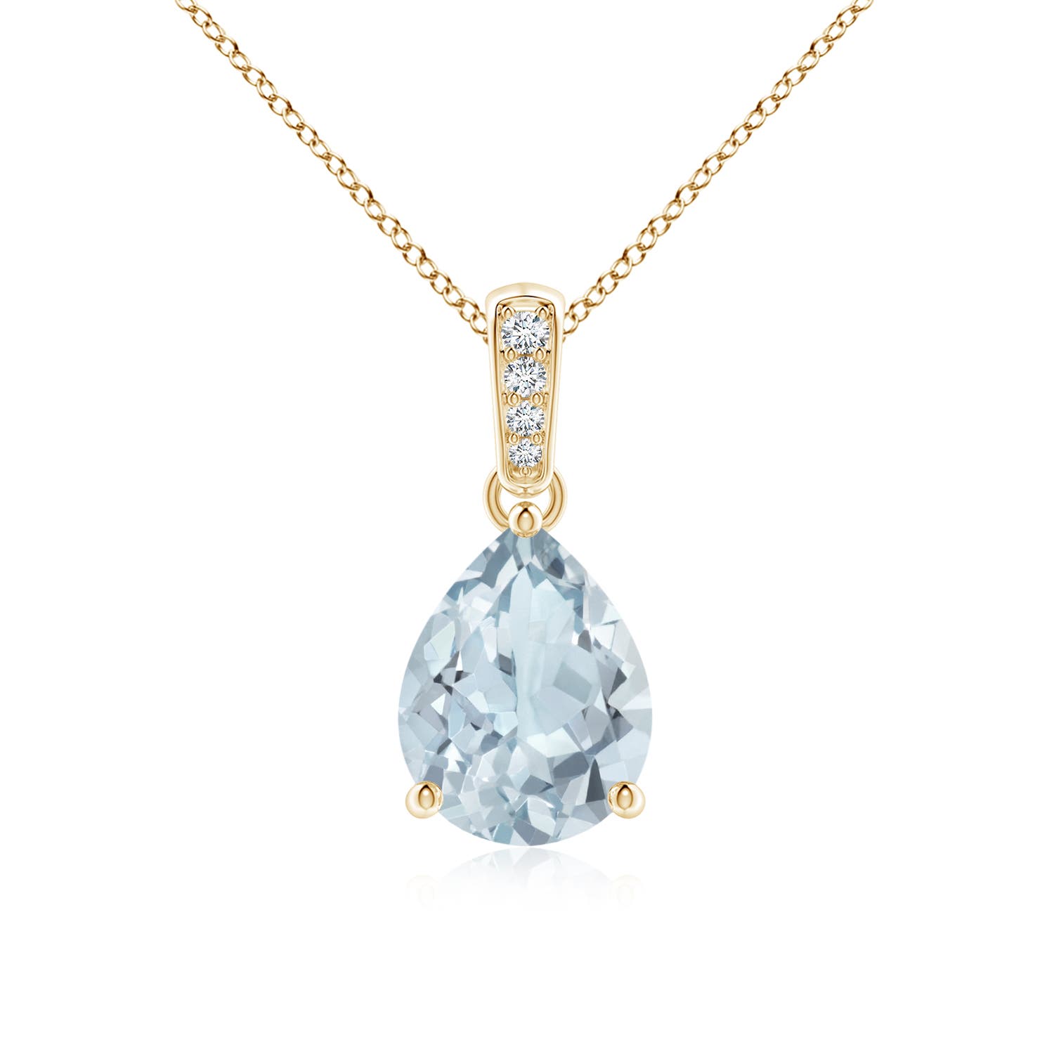 A - Aquamarine / 1.28 CT / 14 KT Yellow Gold