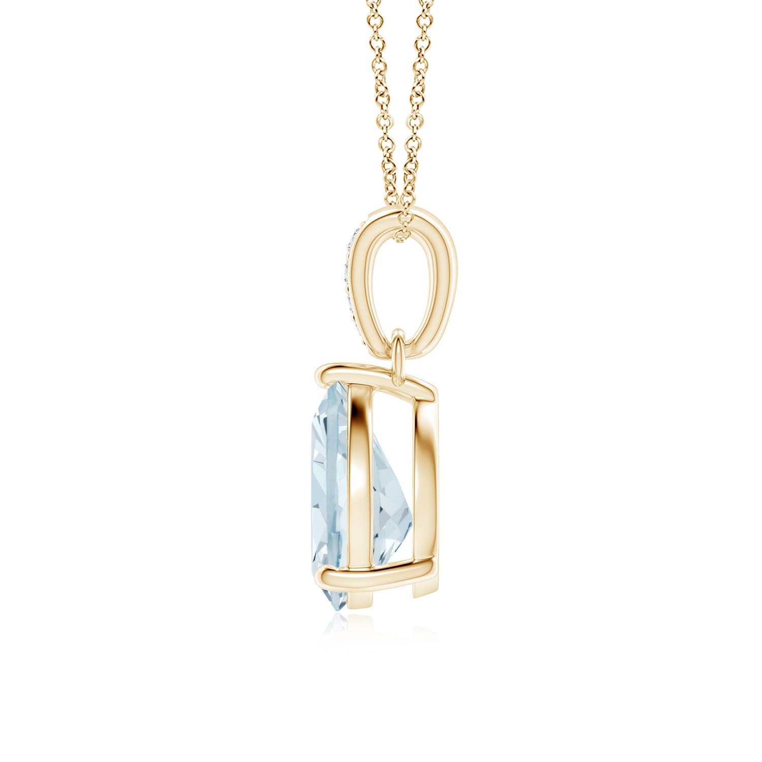 A - Aquamarine / 1.28 CT / 14 KT Yellow Gold