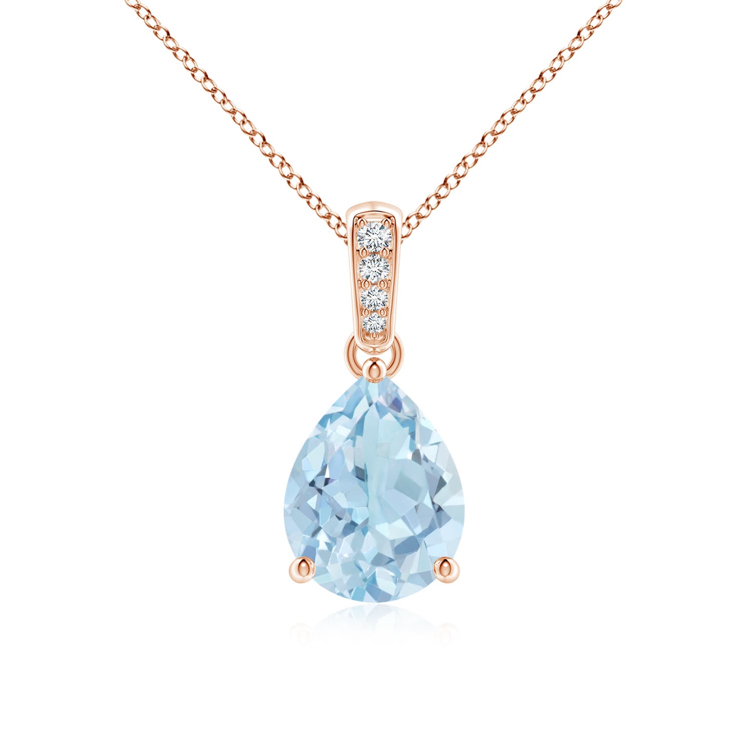 AA - Aquamarine / 1.28 CT / 14 KT Rose Gold