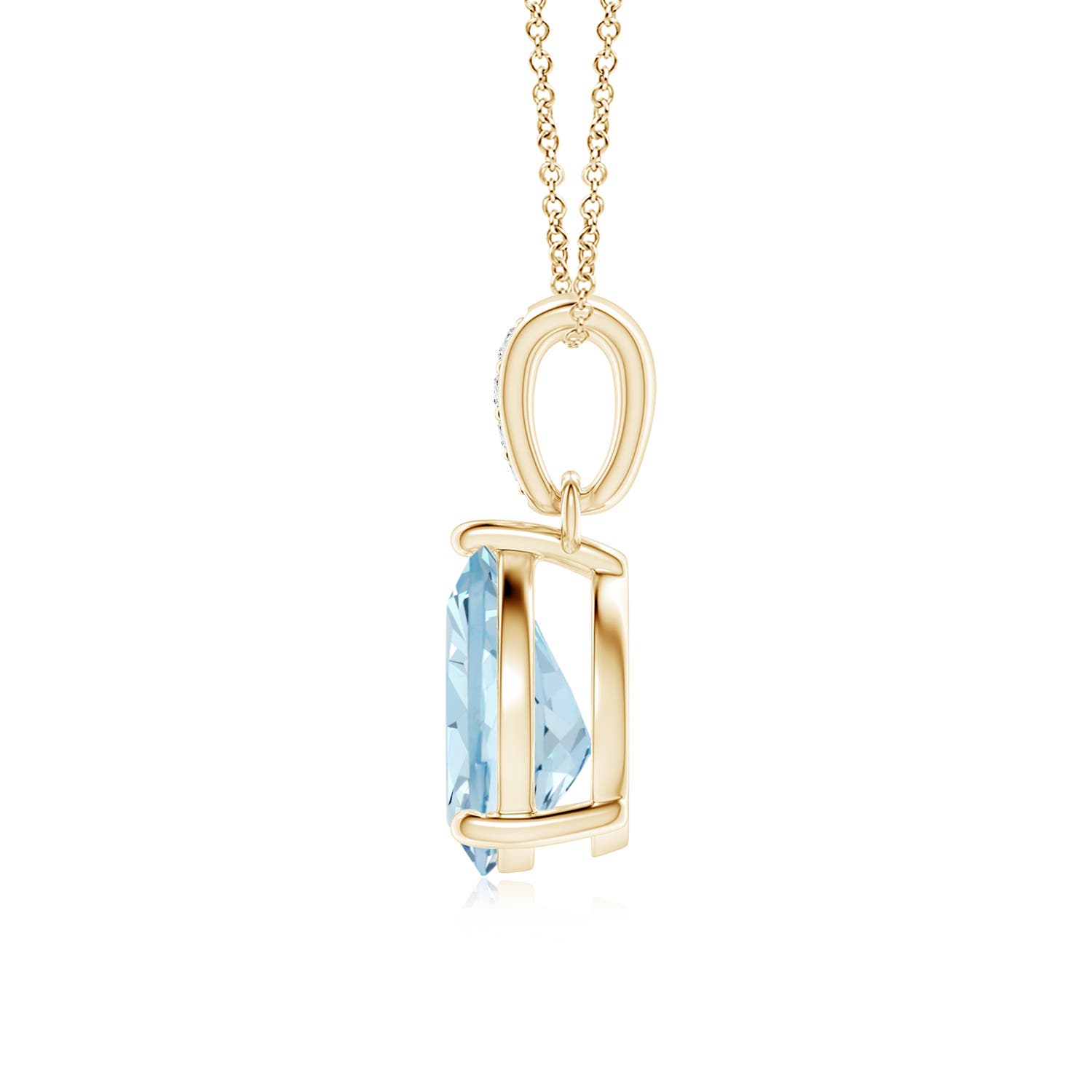 AA - Aquamarine / 1.28 CT / 14 KT Yellow Gold