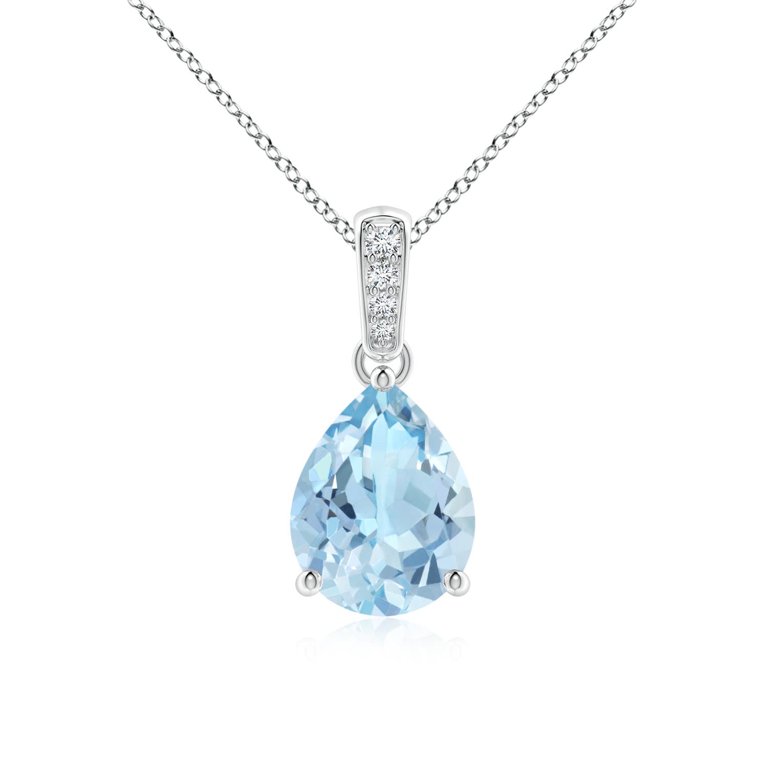 AAA - Aquamarine / 1.28 CT / 14 KT White Gold