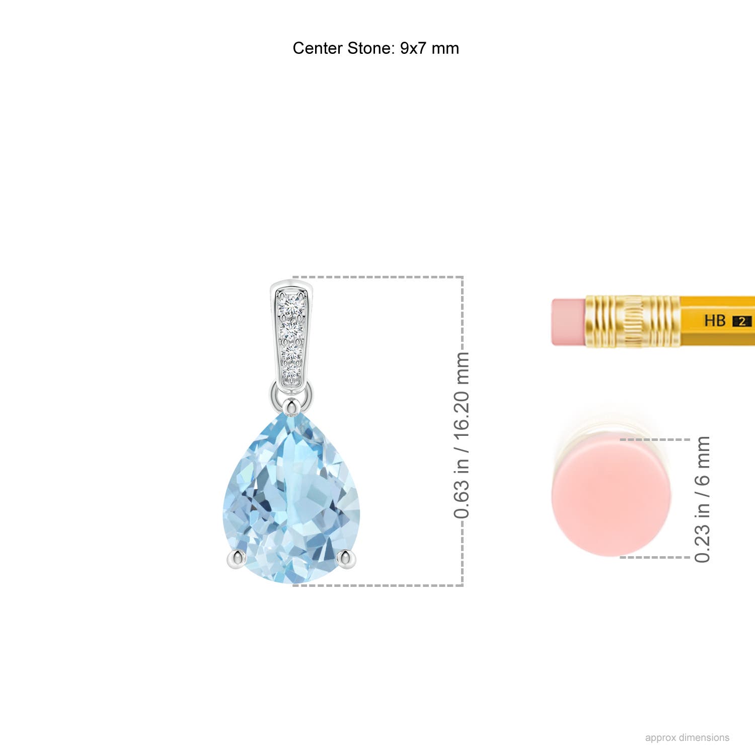 AAA - Aquamarine / 1.28 CT / 14 KT White Gold