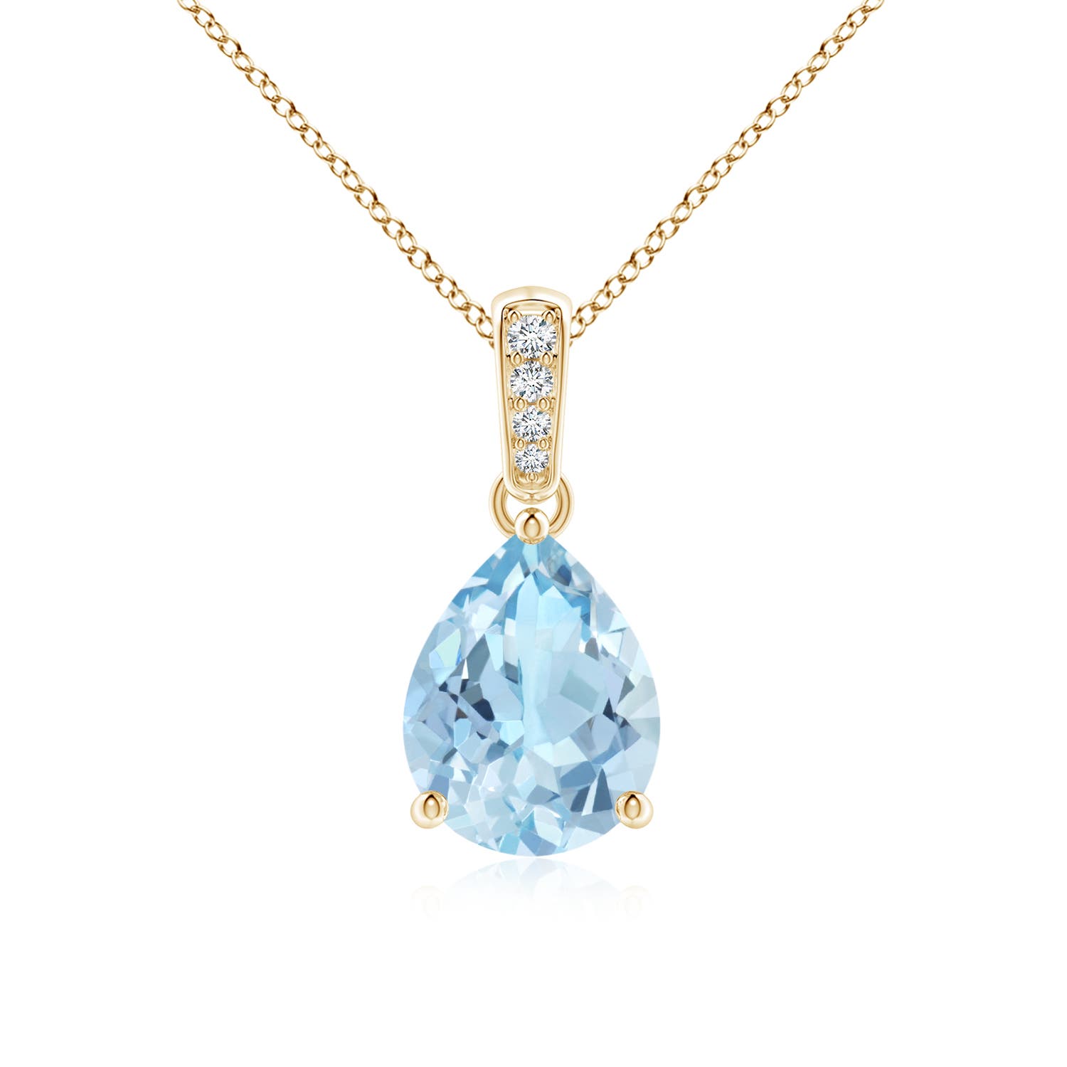 AAA - Aquamarine / 1.28 CT / 14 KT Yellow Gold