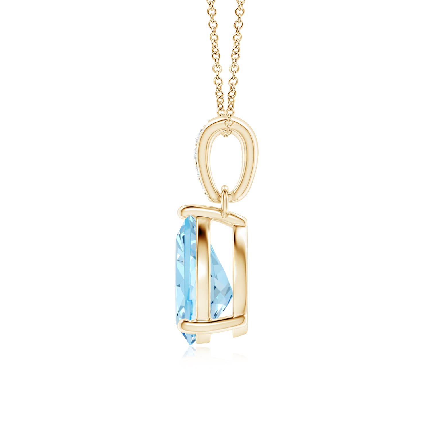 AAAA - Aquamarine / 1.28 CT / 14 KT Yellow Gold