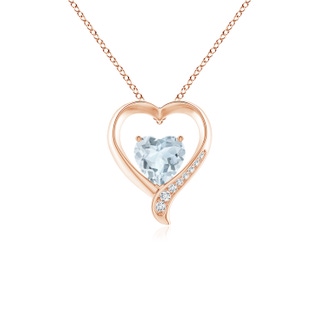 Heart A Aquamarine