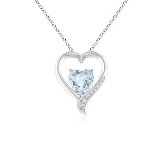 Heart A Aquamarine