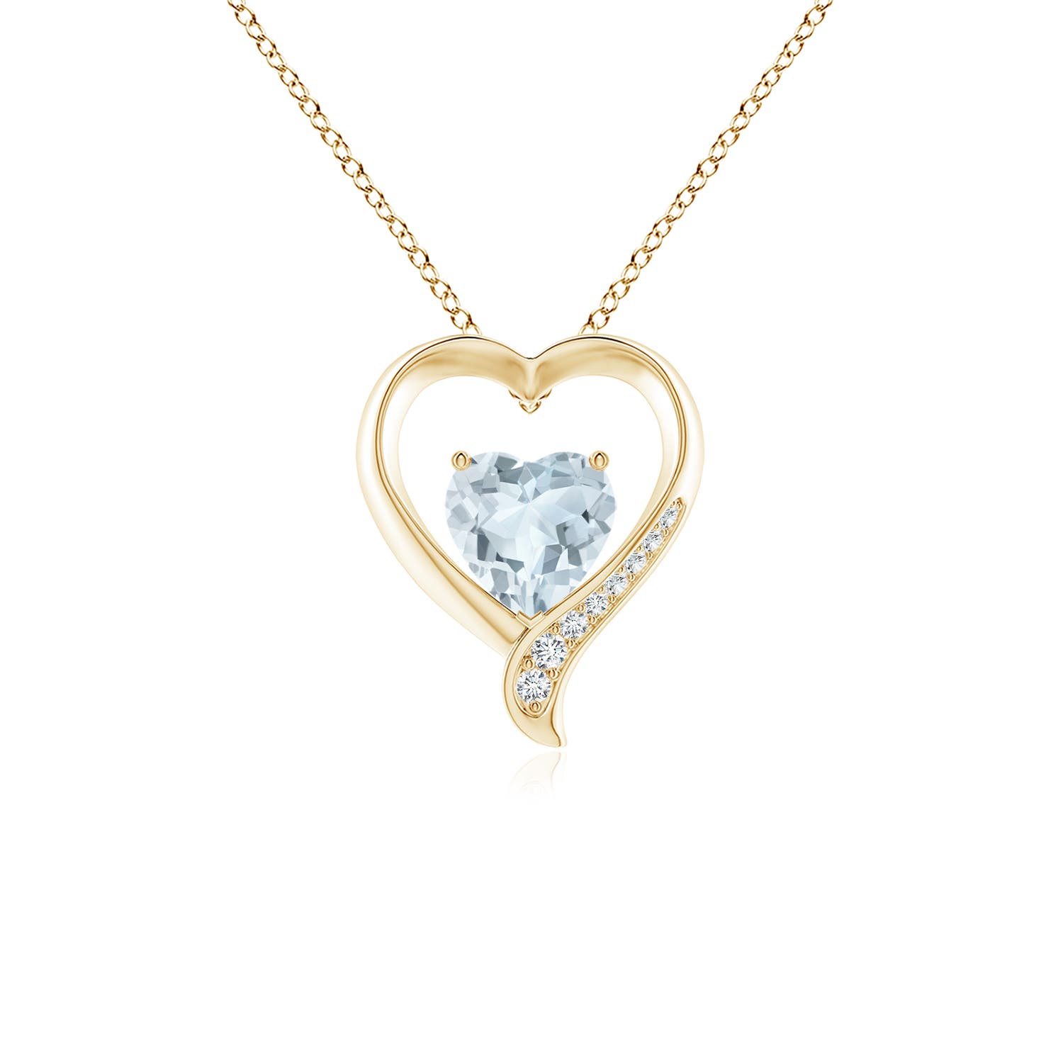 A - Aquamarine / 0.99 CT / 14 KT Yellow Gold