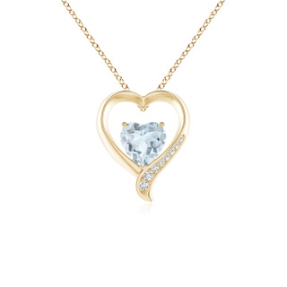 Heart A Aquamarine