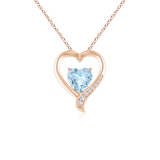 Heart AA Aquamarine