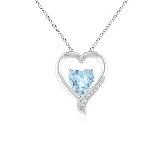 Heart AA Aquamarine