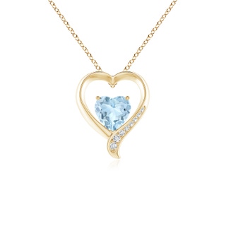 Heart AA Aquamarine