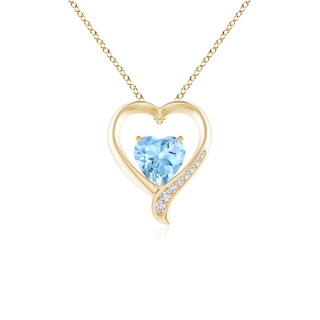 Heart AAAA Aquamarine