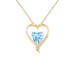 Fashion Yellow Gold Aquamarine Necklaces & Pendants