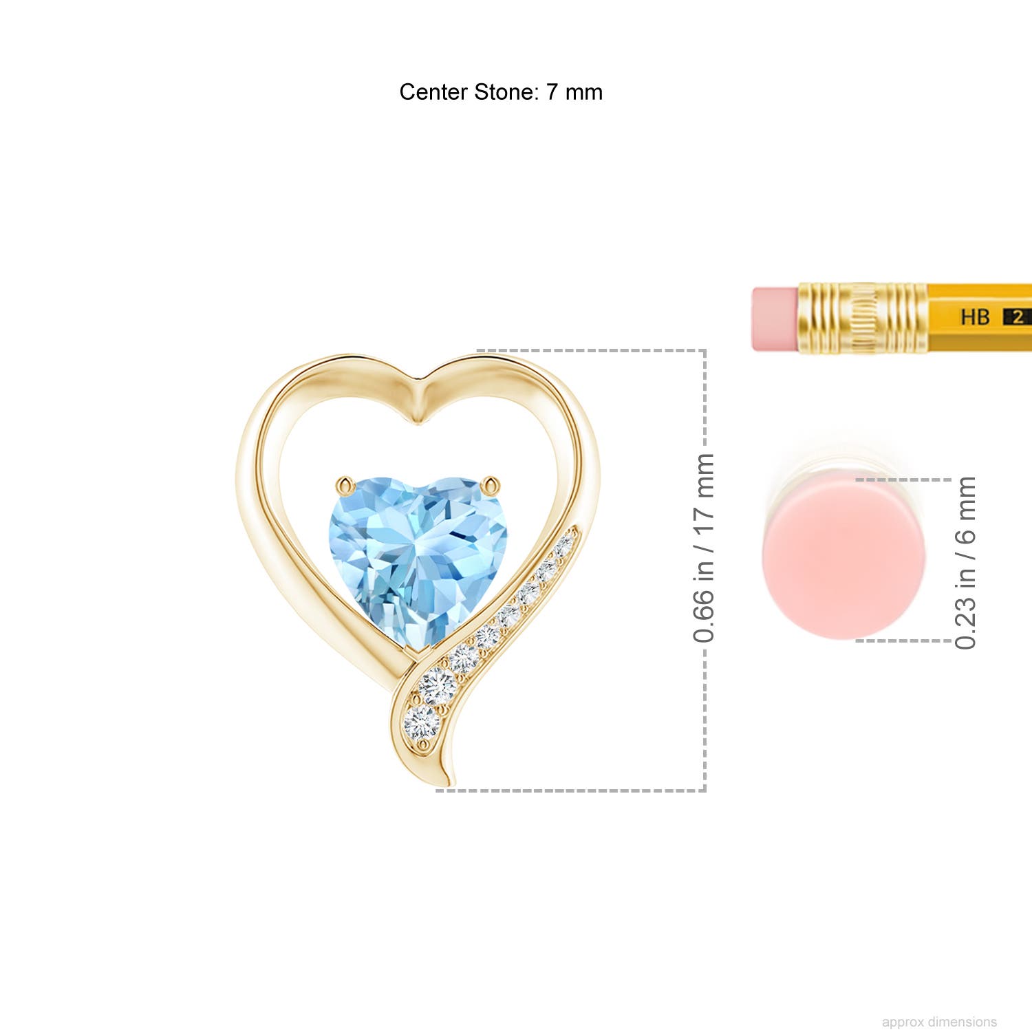 AAAA - Aquamarine / 0.99 CT / 14 KT Yellow Gold