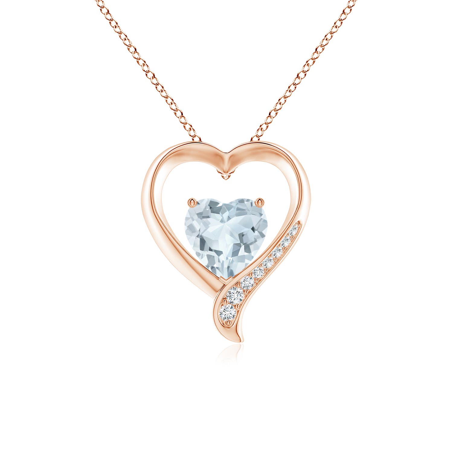 A - Aquamarine / 1.51 CT / 14 KT Rose Gold