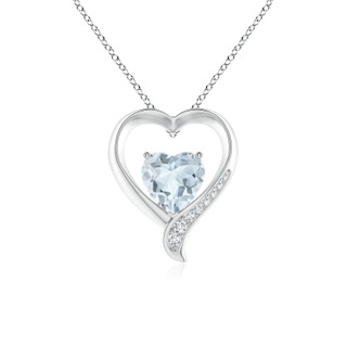 Heart A Aquamarine