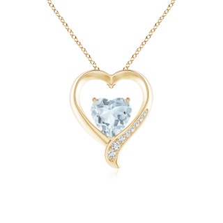 Heart A Aquamarine