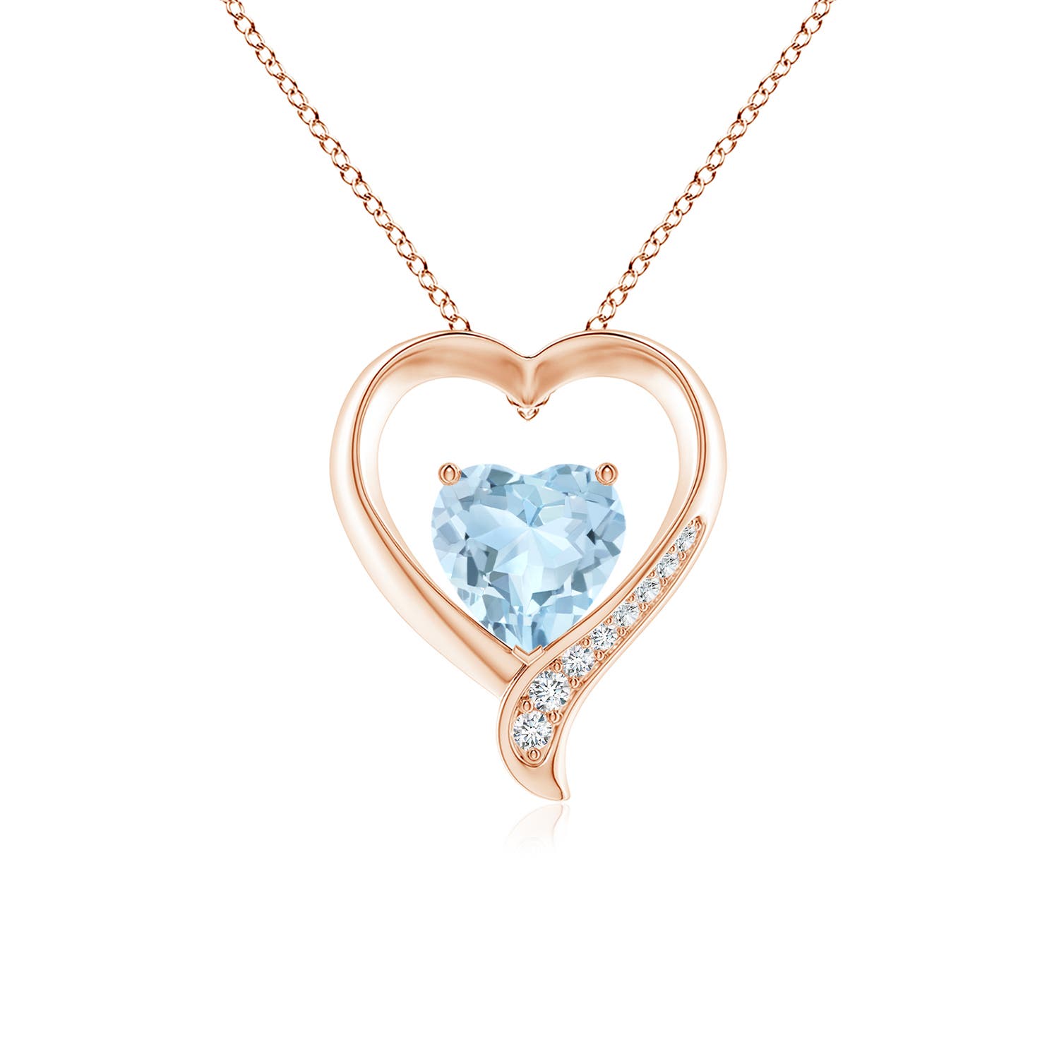 AA - Aquamarine / 1.51 CT / 14 KT Rose Gold