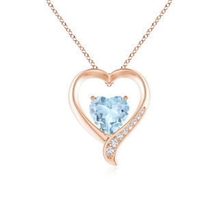 Heart AA Aquamarine
