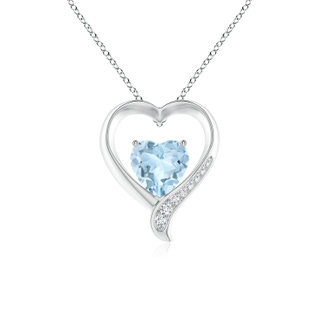 Heart AA Aquamarine