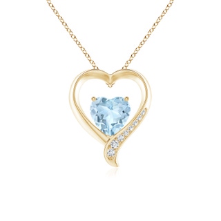 Heart AA Aquamarine
