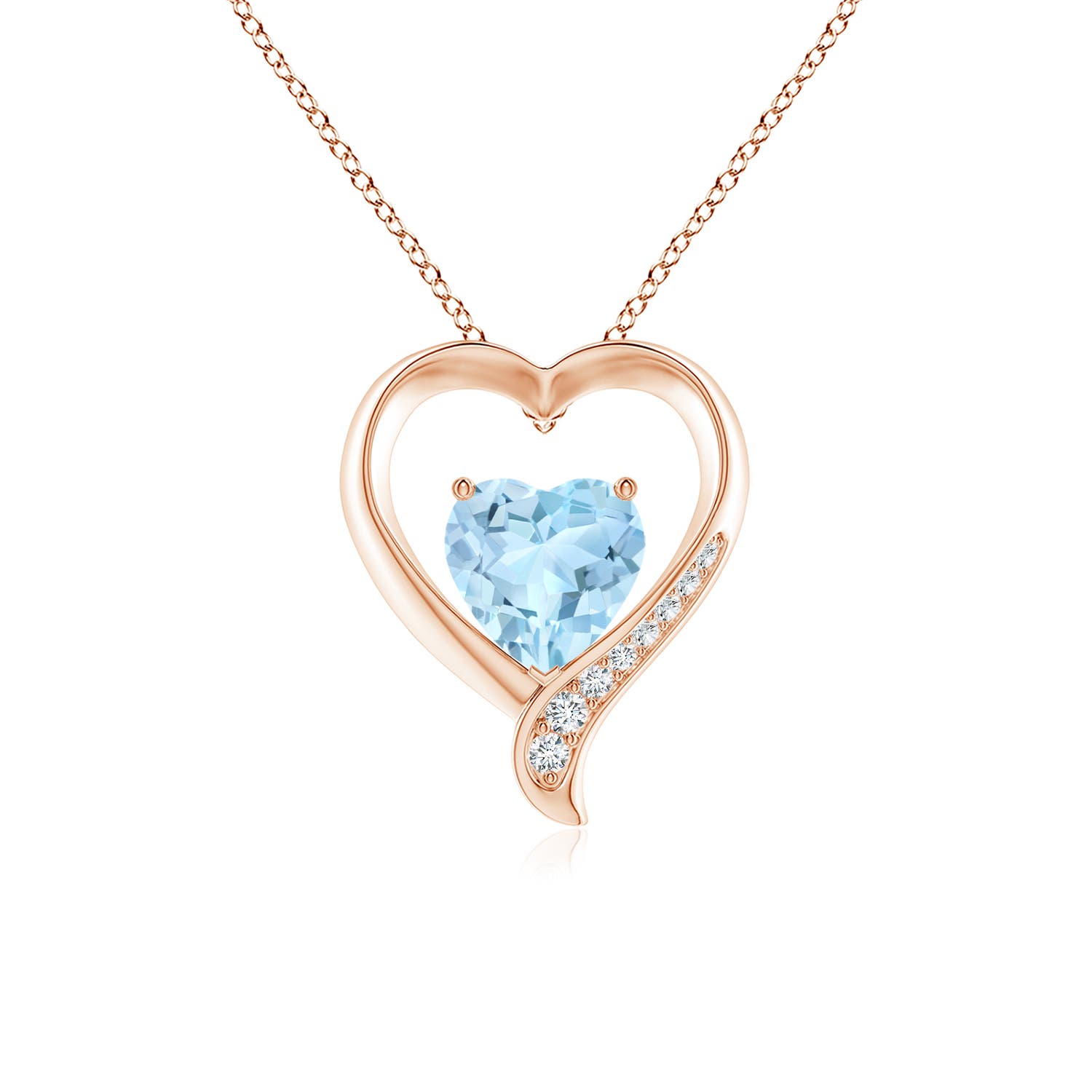 AAA - Aquamarine / 1.51 CT / 14 KT Rose Gold