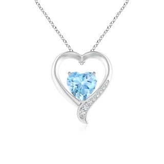 Heart AAAA Aquamarine