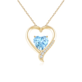 Heart AAAA Aquamarine