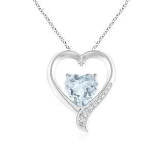 Heart A Aquamarine
