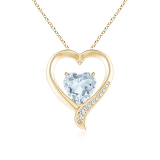 Heart A Aquamarine