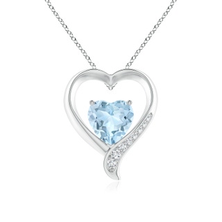 Heart AA Aquamarine