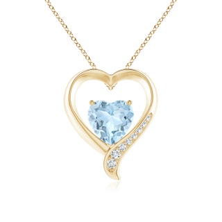 Heart AA Aquamarine