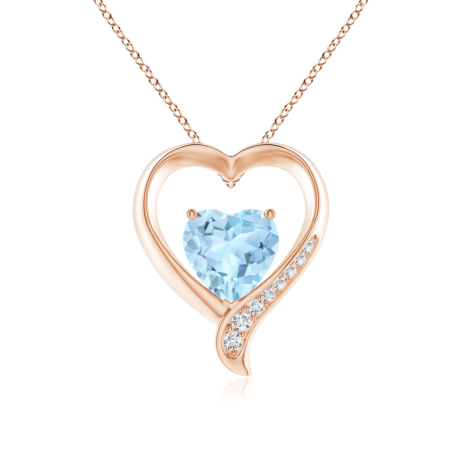 AAA - Aquamarine / 1.95 CT / 14 KT Rose Gold