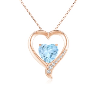 Heart AAA Aquamarine