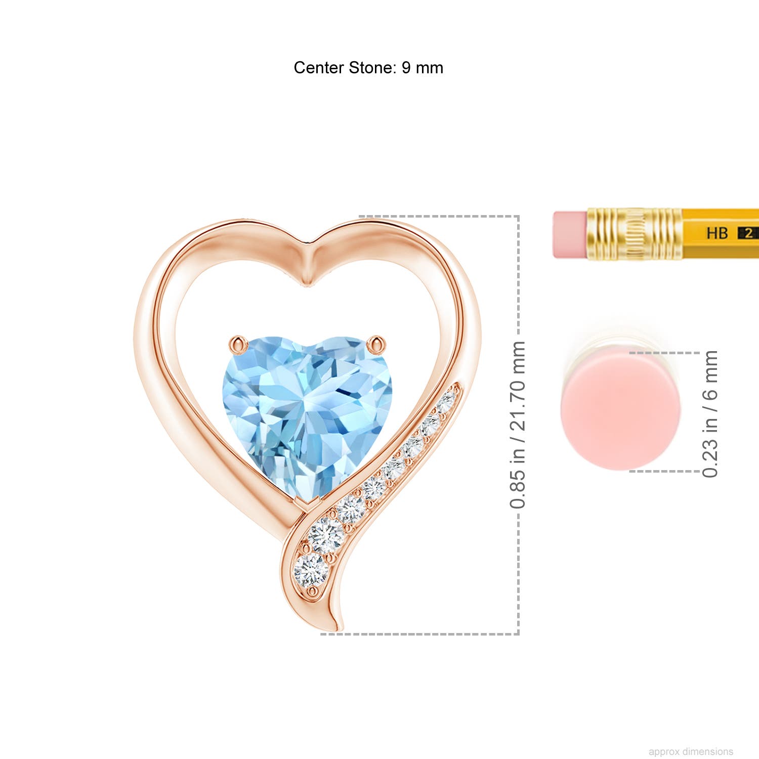 AAAA - Aquamarine / 1.95 CT / 14 KT Rose Gold