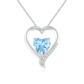 Heart AAAA Aquamarine