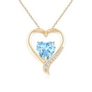 Heart AAAA Aquamarine